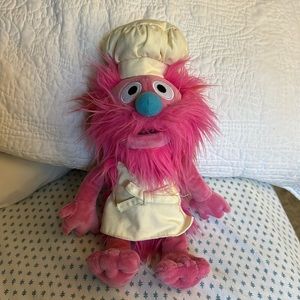 10 Inch Pink/Beige Street Official Gonger Muppet Plush Premium Plush Toy